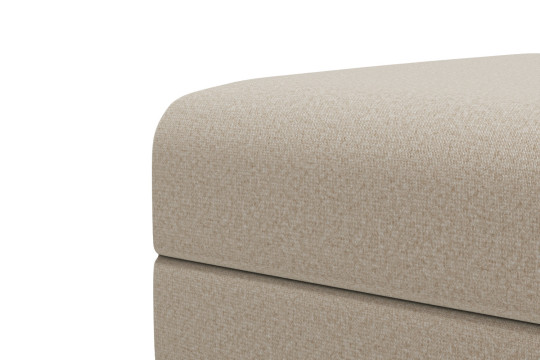 Pouf convertible et modulable - Tissu lisse Beige
