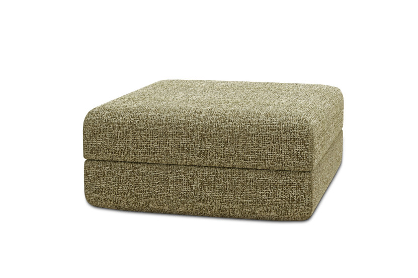 Pouf convertible et modulable - Tissu tweed Vert