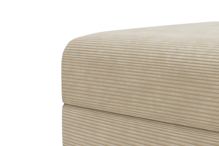 Pouf convertible et modulable - Velours côtelé Beige