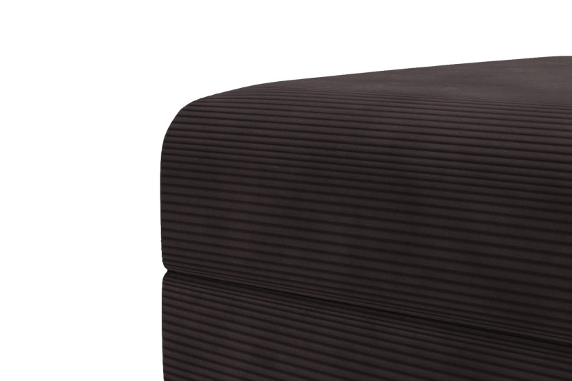 Pouf convertible et modulable - Velours côtelé Marron