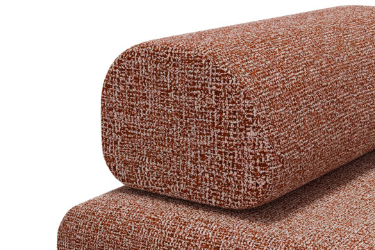 Fauteuil convertible et modulable - Tissu tweed Rouge