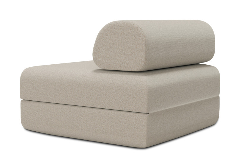 Fauteuil convertible et modulable - Tissu lisse Beige