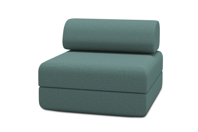 Fauteuil convertible et modulable - Tissu lisse Vert