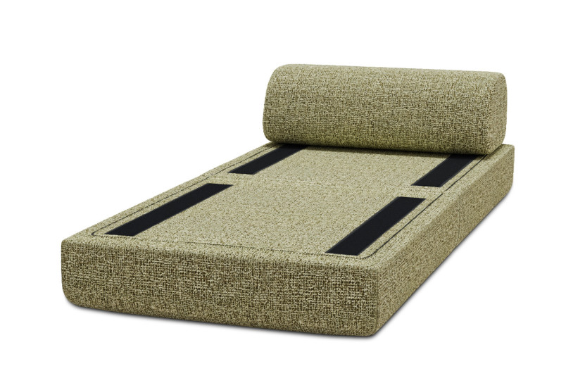 Fauteuil convertible et modulable - Tissu tweed Vert