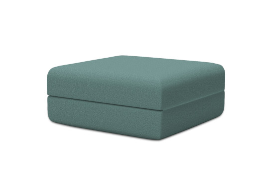 Pouf convertible et modulable - Tissu lisse Vert