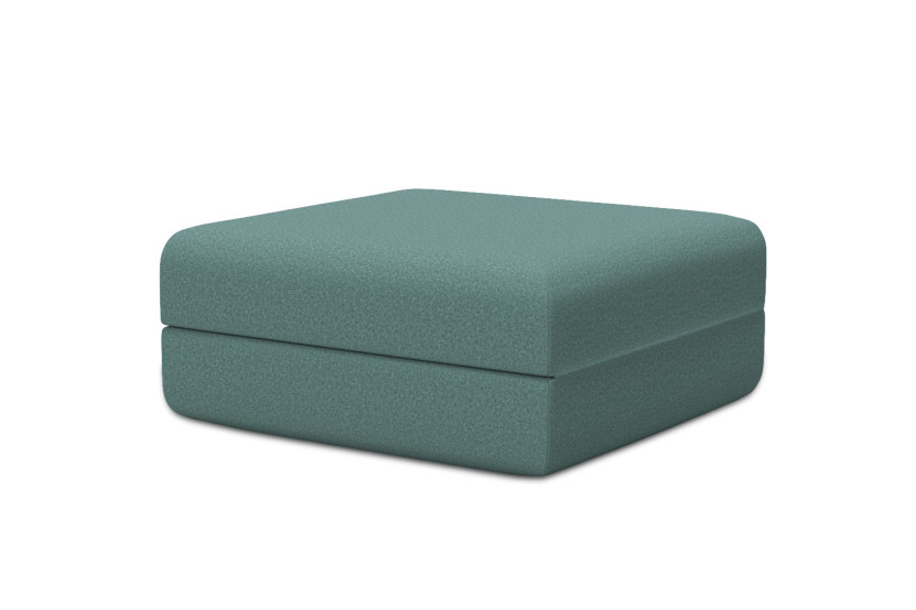 Pouf convertible et modulable - Tissu lisse Vert