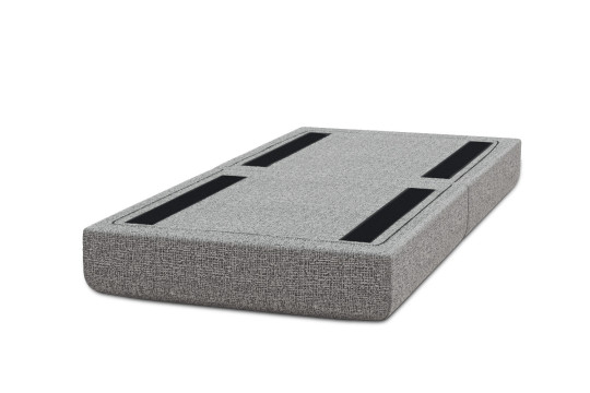 Pouf convertible et modulable - Tissu tweed Gris
