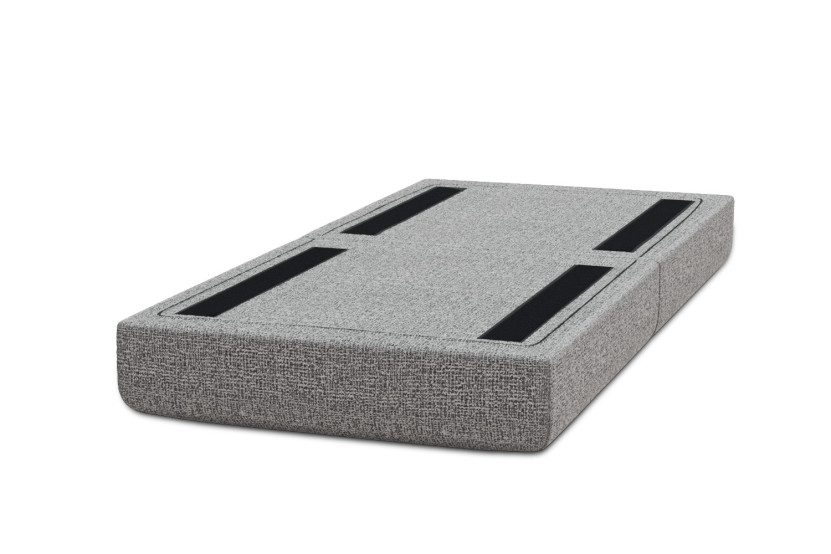 Pouf convertible et modulable - Tissu tweed Gris