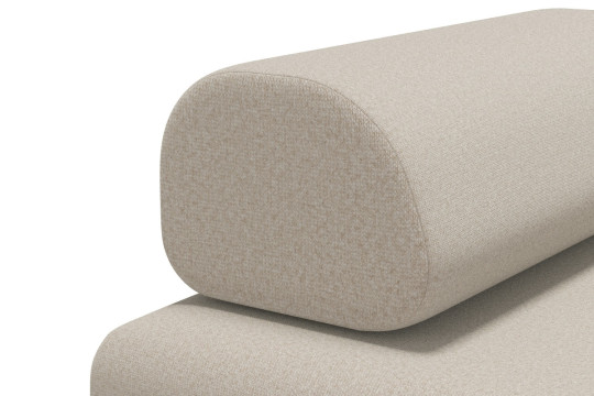 Fauteuil convertible et modulable - Tissu lisse Beige