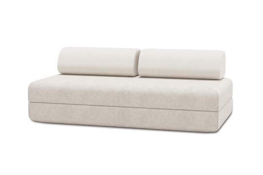 Canapé 3 places convertible et modulable - Velours côtelé Blanc