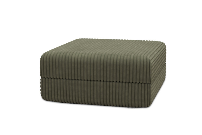 Pouf convertible et modulable - Velours côtelé XL Vert