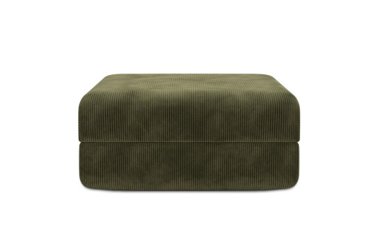 Pouf convertible et modulable - Velours côtelé Vert
