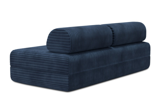 Canapé 3 places convertible et modulable - Velours côtelé XL Bleu
