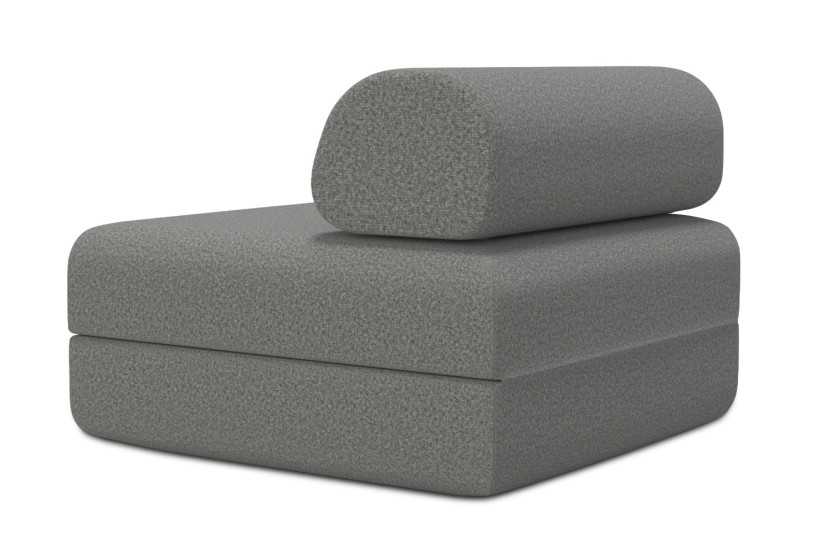 Fauteuil convertible et modulable - Tissu lisse Gris