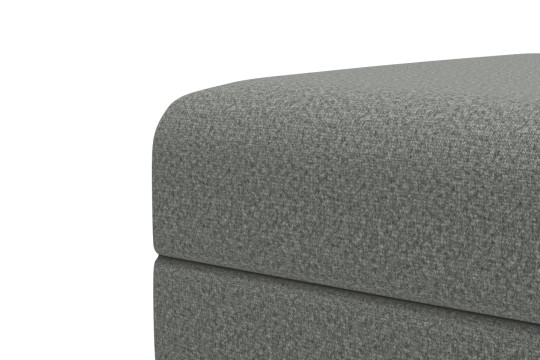 Pouf convertible et modulable - Tissu lisse Gris