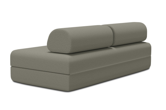 Canapé 3 places convertible et modulable - Tissu lisse Taupe