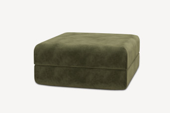Pouf convertible et modulable - Velours côtelé Vert