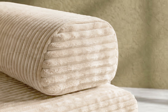 Fauteuil convertible et modulable - Velours côtelé XL Beige