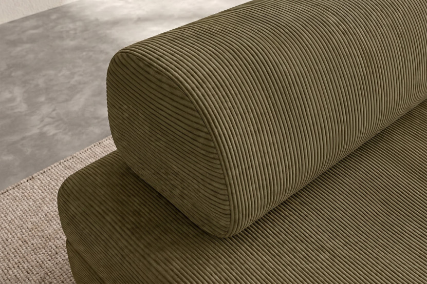 Fauteuil convertible et modulable - Velours côtelé Vert