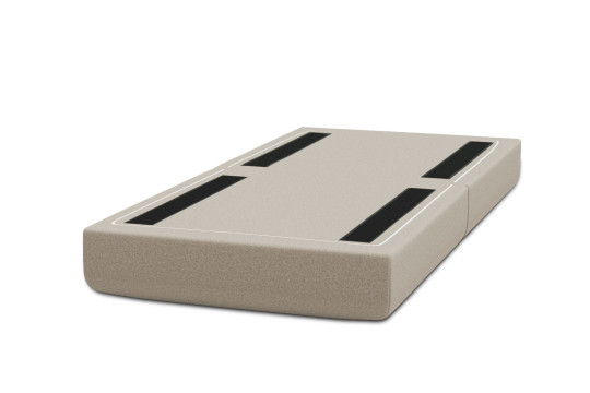 Pouf convertible et modulable - Tissu lisse Beige