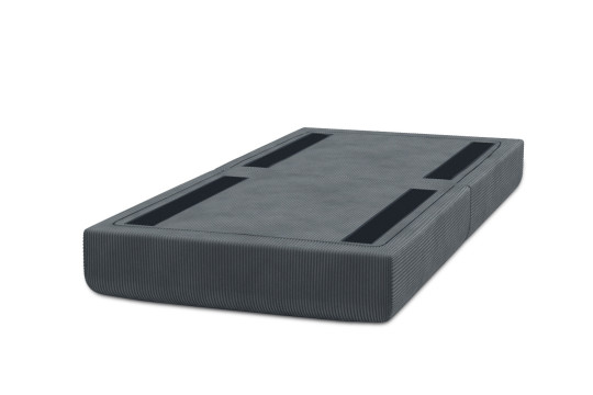 Pouf convertible et modulable - Velours côtelé Gris