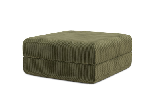 Pouf convertible et modulable - Velours côtelé Vert