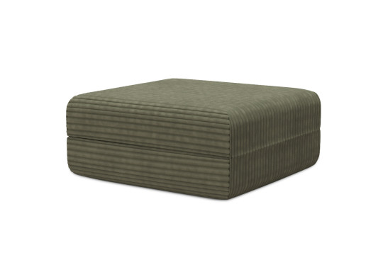 Pouf convertible et modulable - Velours côtelé XL Vert