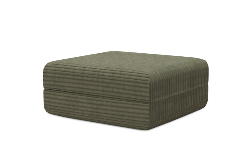 Pouf convertible et modulable - Velours côtelé XL Vert