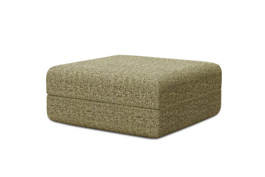 Pouf convertible et modulable - Tissu tweed Vert