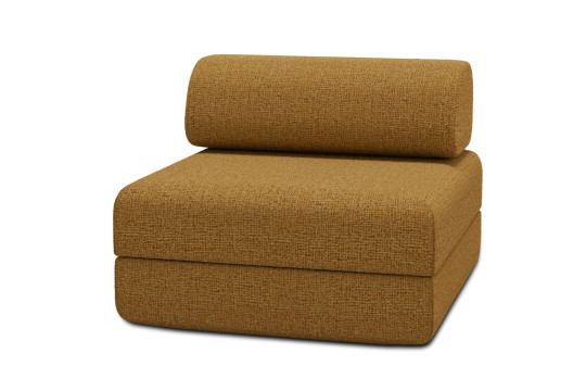 Fauteuil convertible et modulable - Tissu tweed Jaune