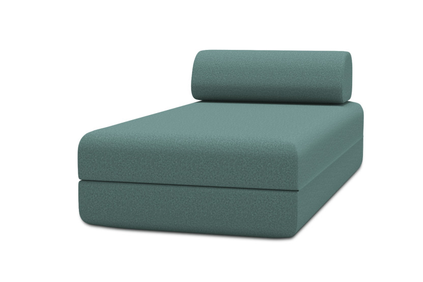 Housse Méridienne convertible - Tissu lisse vert