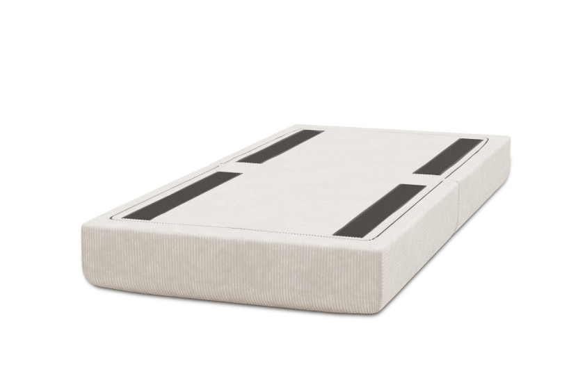 Pouf convertible et modulable - Velours côtelé Blanc