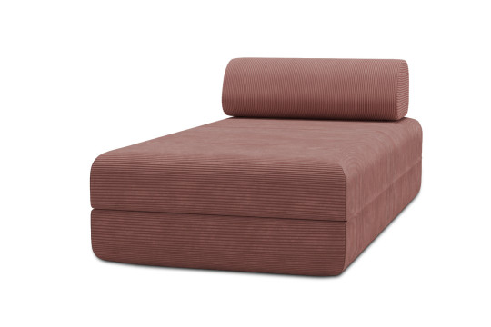 Housse Méridienne convertible - Tissu velours côtelé rose