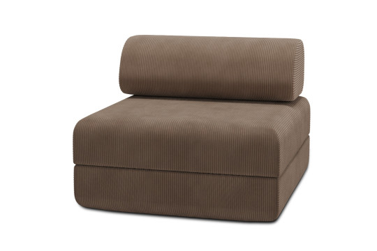 Housse Fauteuil convertible - Tissu velours côtelé taupe