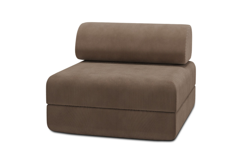Housse Fauteuil convertible - Tissu velours côtelé taupe