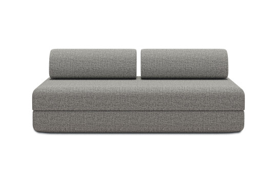 Canapé 3 places convertible et modulable - Tissu tweed Gris