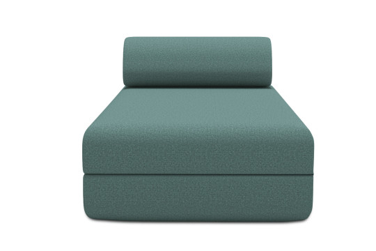 Méridienne convertible et modulable - Tissu lisse Vert