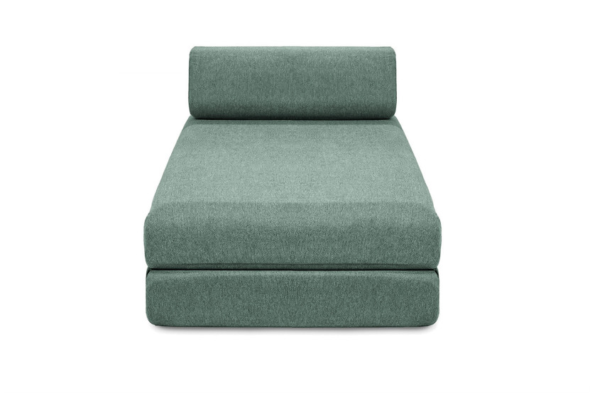 Méridienne convertible et modulable - Tissu lisse - Vert