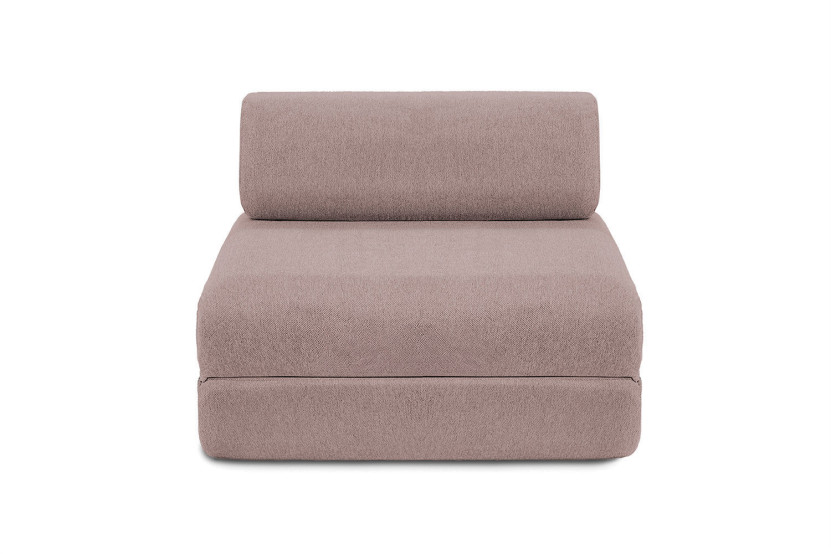 Fauteuil convertible et modulable - Tissu lisse - Rose