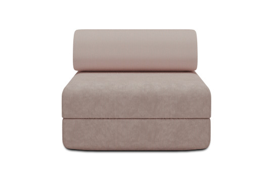 Housse Fauteuil convertible - Tissu velours côtelé rose pâle